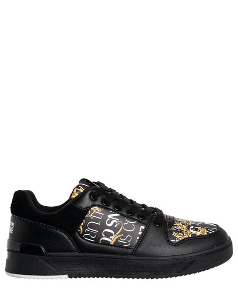 versace jeans sneakers black|versace couture men sneakers.